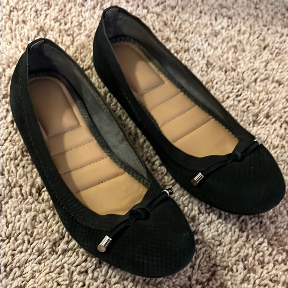 Kelly & Katie | Elegant Black Sasha Ballet Flats
